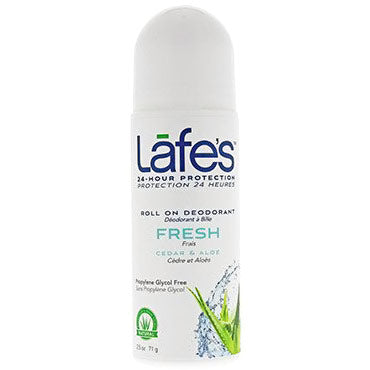 Lafe's Roll On Deodorant - Fresh, 2.5 oz, Natural BodyCare