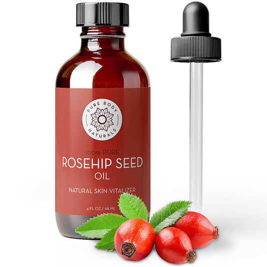 Rosehip Seed Oil, Value Size, 4 oz, Pure Body Naturals