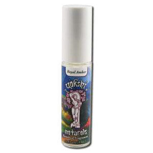 Yakshi Naturals Roll-On Fragrance, Royal Amber, 1/3 oz, Yakshi Fragrances