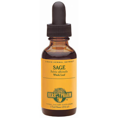 Sage Extract Liquid, 4 oz, Herb Pharm