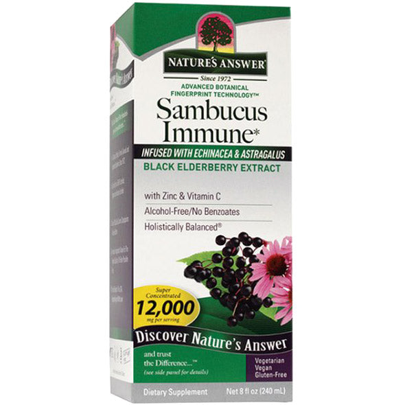 Sambucus Immune Formula, Liquid Herbal Supplement, 8 oz, Nature's Answer