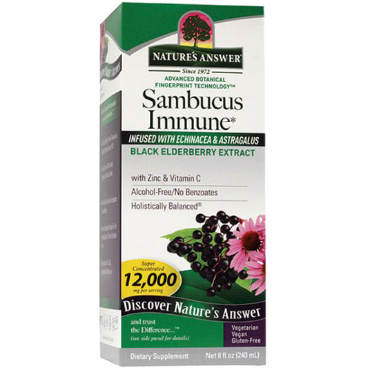 Sambucus Immune Formula, Liquid Herbal Supplement, 8 oz, Nature's Answer