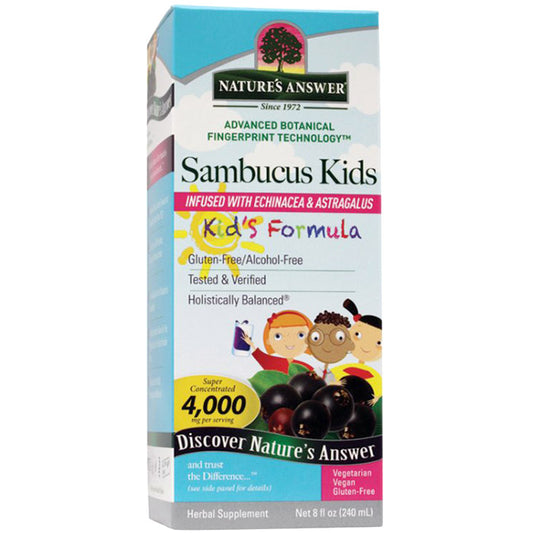 Sambucus Kids Formula, Value Size, 8 oz, Nature's Answer