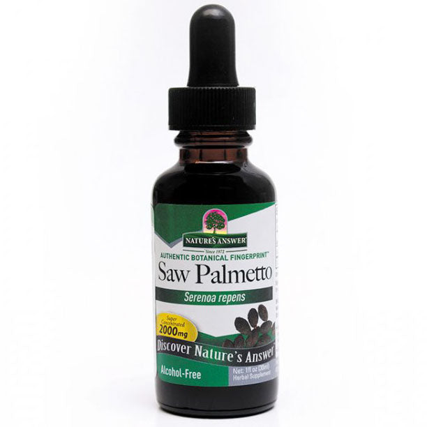 Saw Palmetto Alcohol Free Extract Liquid 1 oz from Nature's Answer