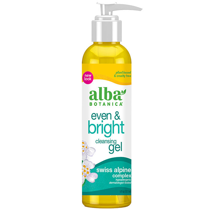 Even & Bright Cleansing Gel, 6 oz, Alba Botanica