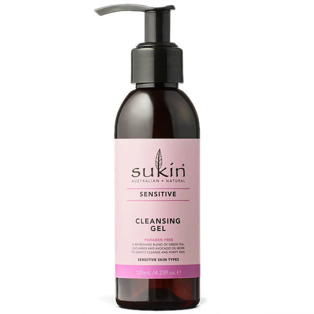 Sensitive Cleansing Gel, 4.23 oz, Sukin