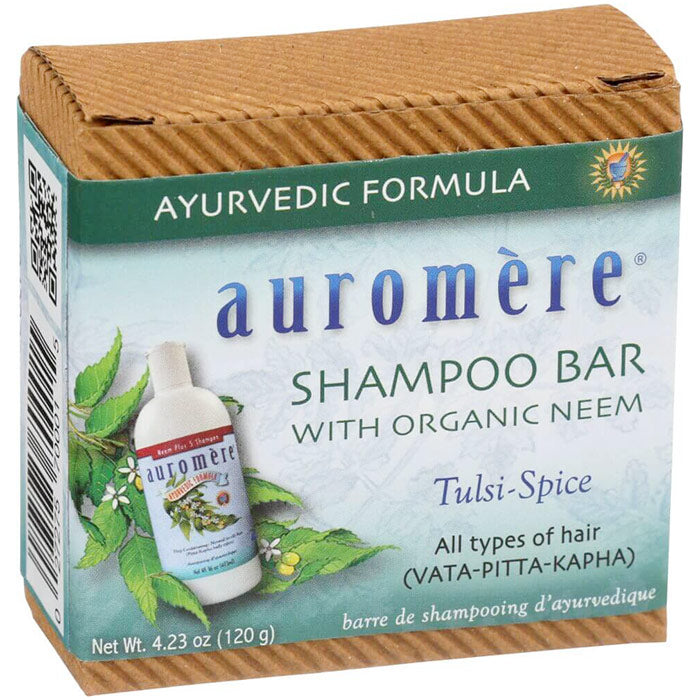 Ayurvedic Shampoo Bar, with Organic Neem, 4.23 oz, Auromere