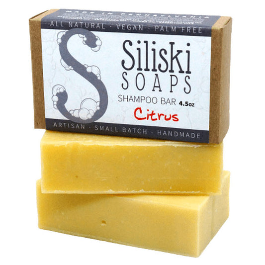 Shampoo Bar - Citrus, 4.5 oz, Siliski Soaps