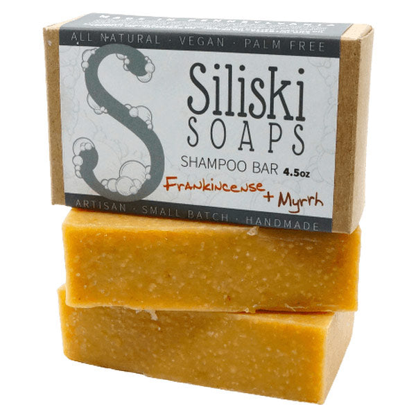 Shampoo Bar - Frankincense & Myrrh, 4.5 oz, Siliski Soaps