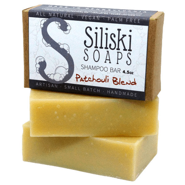 Shampoo Bar - Patchouli Blend, 4.5 oz, Siliski Soaps