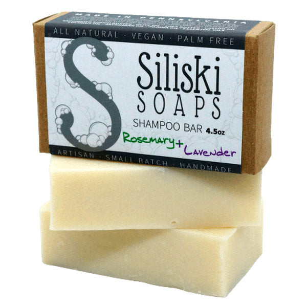 Shampoo Bar - Rosemary & Lavender, 4.5 oz, Siliski Soaps