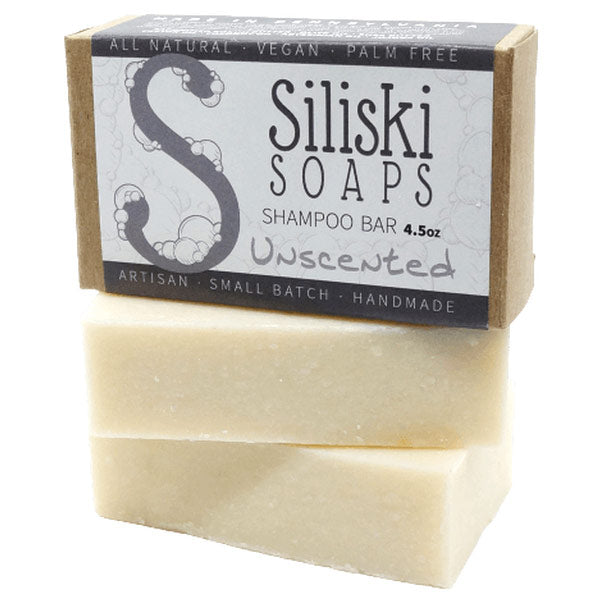 Shampoo Bar - Unscented, 4.5 oz, Siliski Soaps