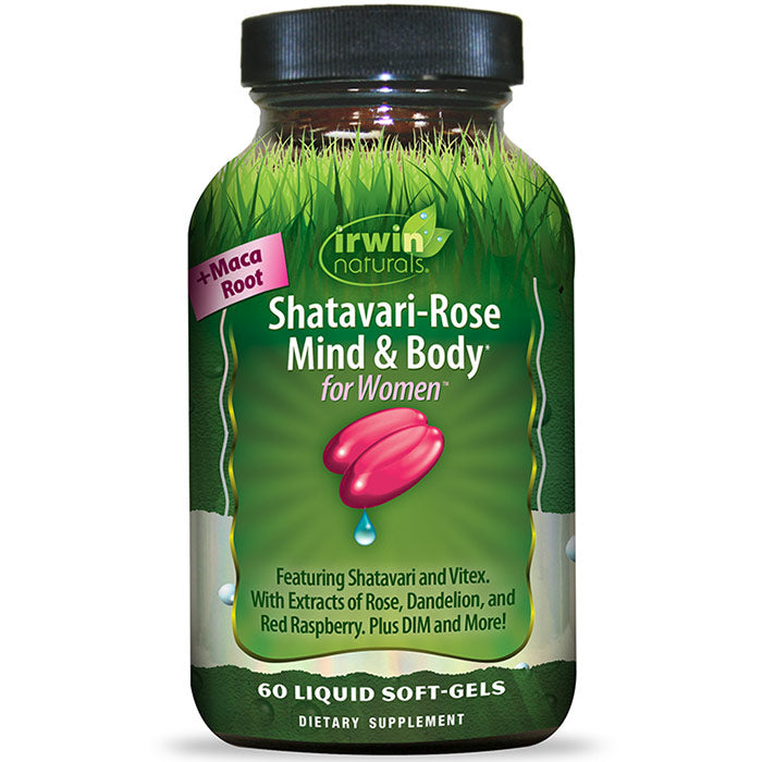 Shatavari-Rose Mind & Body for Women, 60 Liquid Soft-Gels, Irwin Naturals