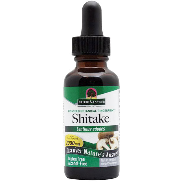 Shiitake Extract Liquid Alcohol-Free, 1 oz, Nature's Answer