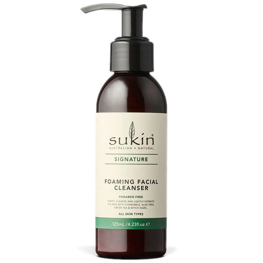 Signature Foaming Facial Cleanser, 4.23 oz, Sukin