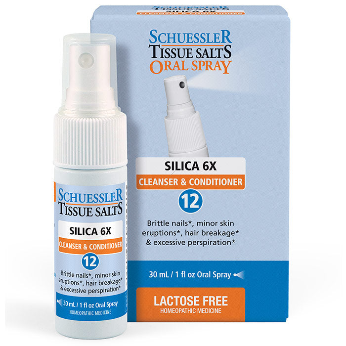 Silica 6X Cleanser & Conditioner Oral Spray, 30 ml, Schuessler Tissue Salts
