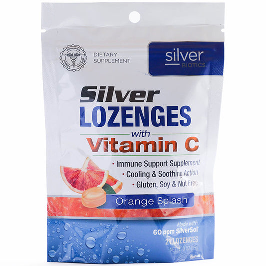 Silver Lozenges with Vitamin C, 21 Lozenges, Silver Biotics