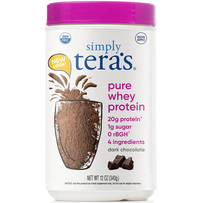 Pure Whey Protein - Dark Chocolate, 12 oz, Simply Tera's