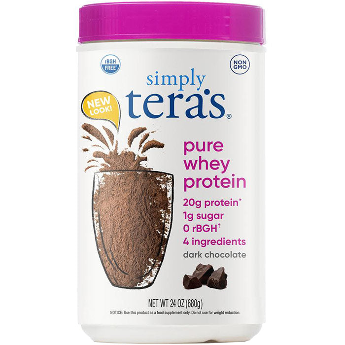 Pure Whey Protein - Dark Chocolate, Value Size, 24 oz, Simply Tera's