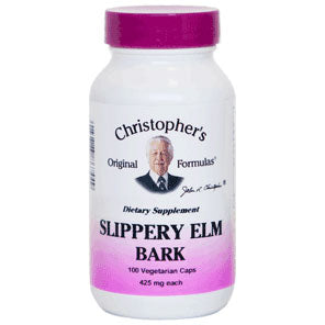 Slippery Elm Bark Capsule, 100 Vegetarian Capsules, Christopher's Original Formulas