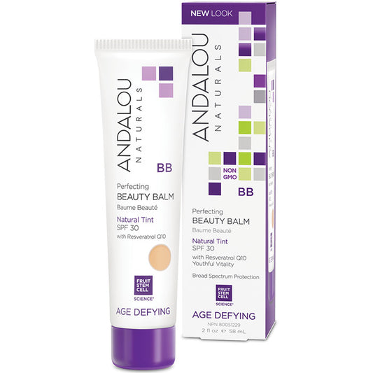 Perfecting BB Beauty Balm Natural Tint SPF 30, 2 oz, Andalou Naturals