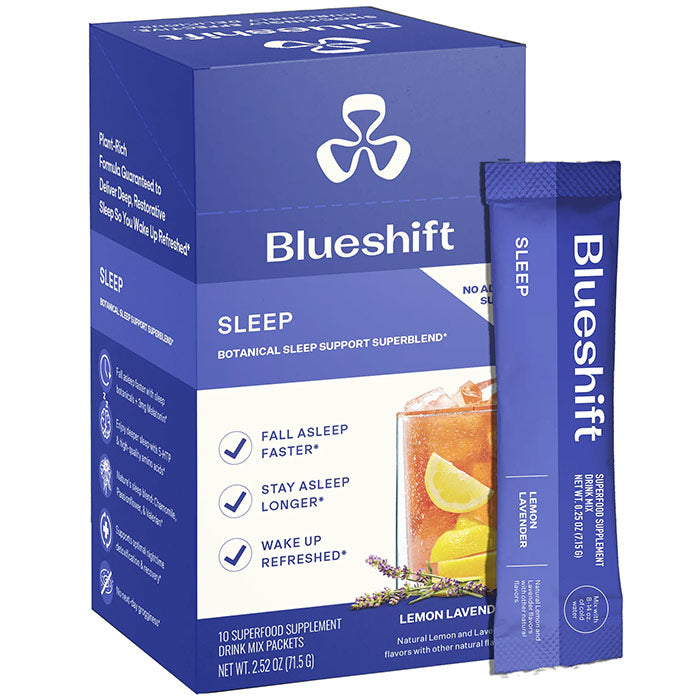 Sleep Drink Mix, Lemon Lavender, 10 Stick Packs, Blueshift Nutrition