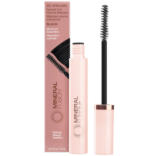 So Ageless Fanned Out Volume Mascara - Black, 0.3 oz, Mineral Fusion Cosmetics