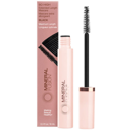 So High Extended Length Mascara - Black, 0.3 oz, Mineral Fusion Cosmetics