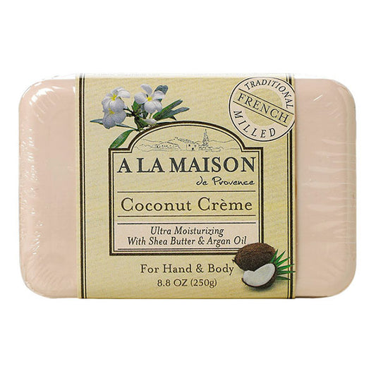 Solid Bar Soap, Coconut Cream, 8.8 oz, A La Maison