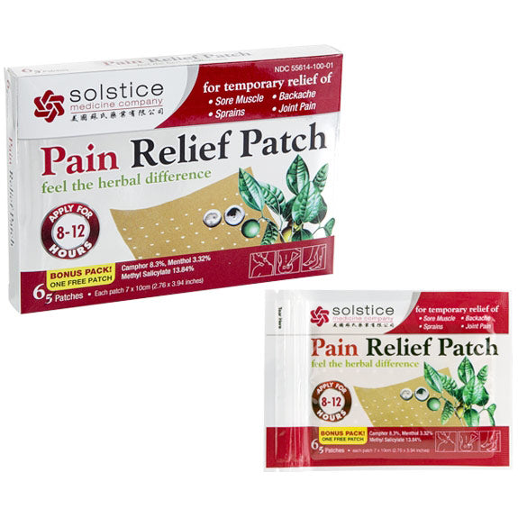 Solstice's Pain Relief Patch, 6 Patches