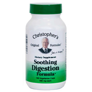 Soothing Digestion Formula, 180 Vegetarian Capsules, Christopher's Original Formulas