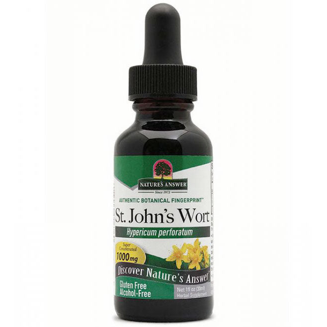 St. John's Wort Extract Liquid Alcohol-Free, 1 oz, Nature's Answer