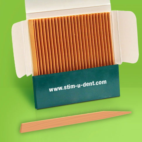 Stim-U-Dent Plaque Removers Toothpicks, Thin, 40 Picks x 4 Packs, Natural Dentist