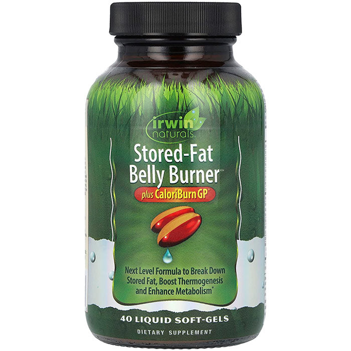 Stored-Fat Belly Burner, Plus CaloriBurn GP, 40 Liquid Soft-Gels, Irwin Naturals