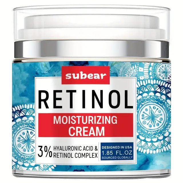 Subear Retinol Moisturizing Cream, Night Cream for Face, 1.85 oz