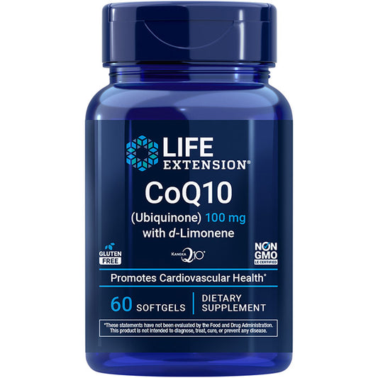 Super-Absorbable CoQ10 Ubiquinone with d-Limonene 100 mg, 60 Softgels, Life Extension