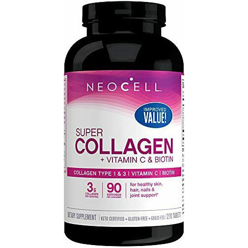 Super Collagen + Vitamin C & Biotin, 270 Tablets, NeoCell