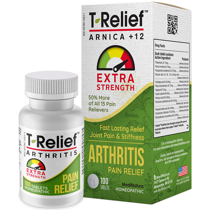 T-Relief Arthritis Pain Relief Tablets, 100 Tablets, MediNatura ...