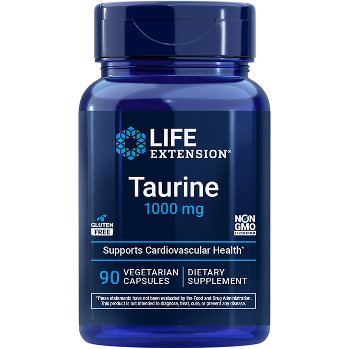Taurine 1000 mg, 90 Vegetarian Capsules, Life Extension