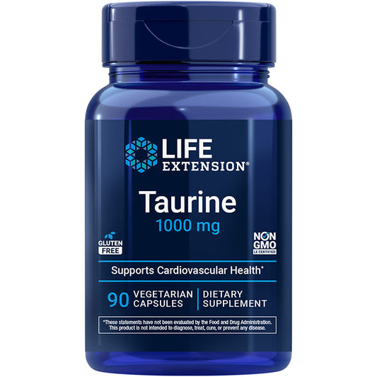 Taurine 1000 mg, 90 Vegetarian Capsules, Life Extension