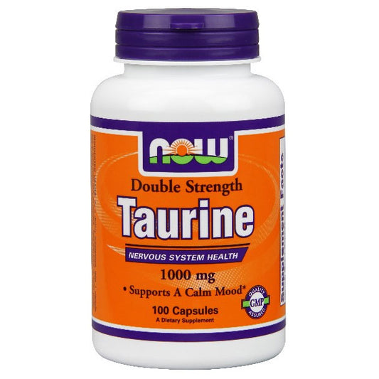 Taurine 1000mg 100 Caps, NOW Foods