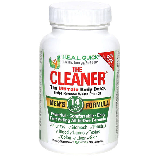 H.E.A.L Quick The Cleaner Body Detox, Men's 14-Day, 104 Capsules, Century Systems Inc