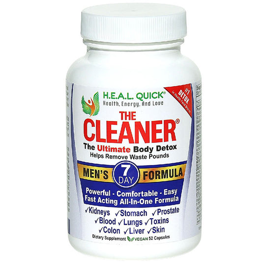 H.E.A.L Quick The Cleaner Body Detox, Men's 7-Day, 52 Capsules, Century Systems Inc