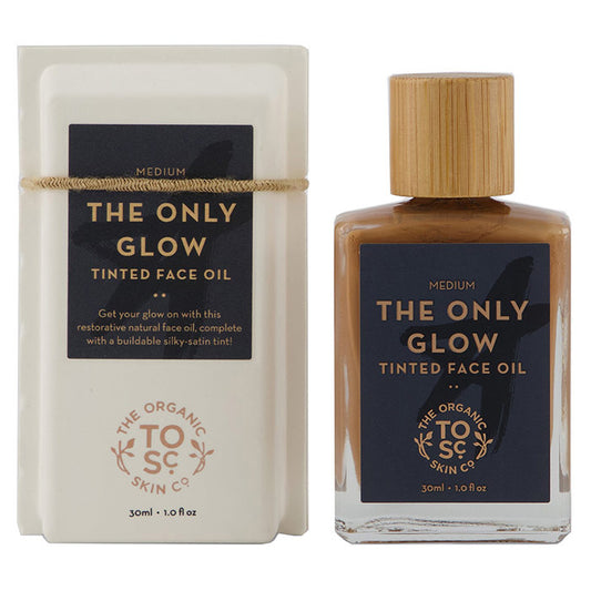 The Only Glow - Medium, Tinted Face Oil, 1 oz, The Organic Skin Co.