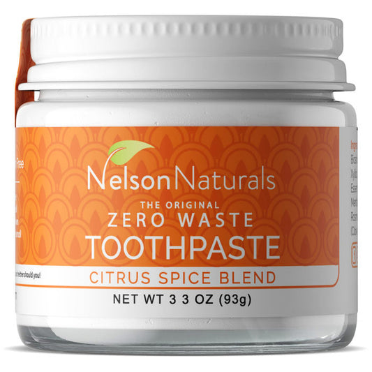 The Original Zero Waste Toothpaste, Citrus Spice Blend, 3.3 oz (93 g), Nelson Naturals