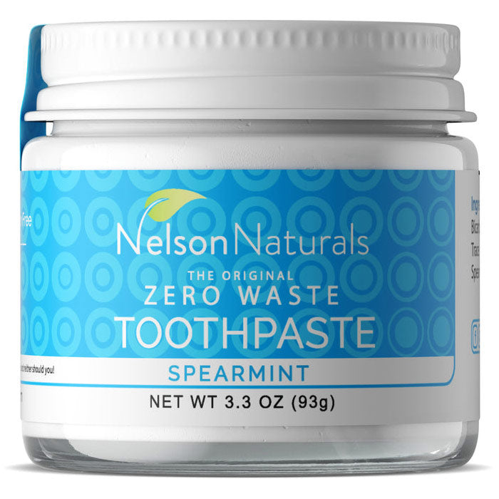 The Original Zero Waste Toothpaste, Spearmint, 3.3 oz (93 g), Nelson Naturals