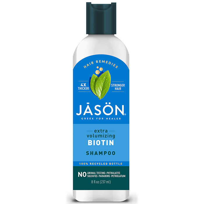 Extra Volumizing Biotin Shampoo, 8 oz, Jason Natural