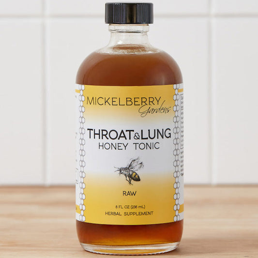 Throat & Lung Honey Tonic, Value Size, 8 oz, Mickelberry Gardens