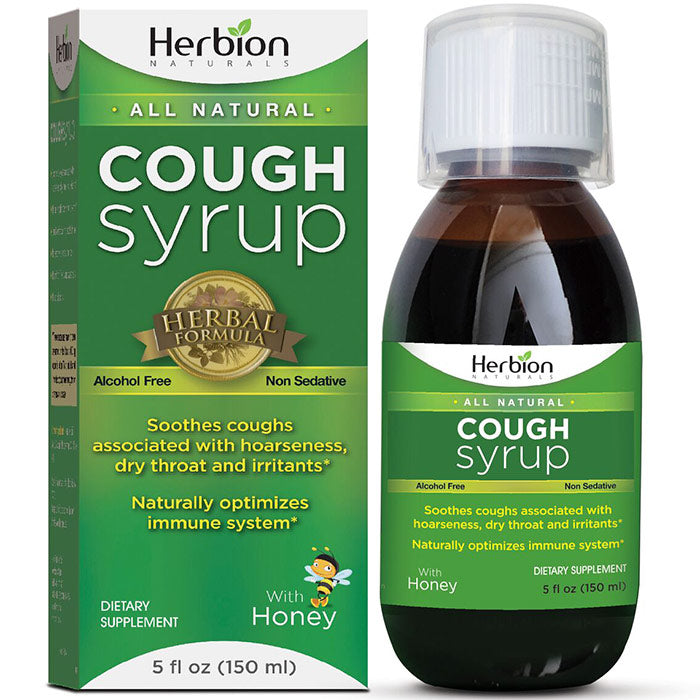 Cough Syrup with Honey, 5 oz, Herbion