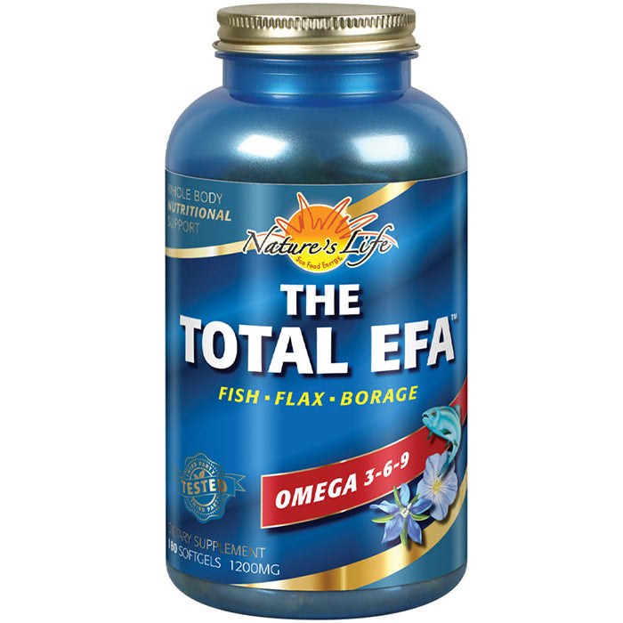 The Total EFA 1200 mg, 180 Softgels, Nature's Life